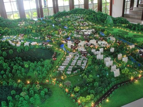 七里河七里河沙盘模型